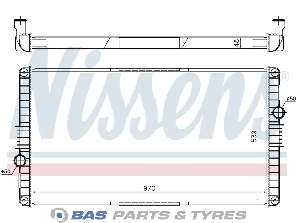 Kühler Nissens 22057430 Kühler Nissens 22057430