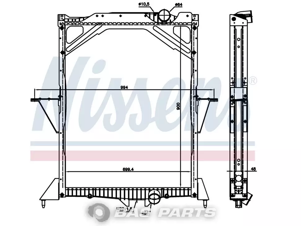 Radiator Nissens 20460178