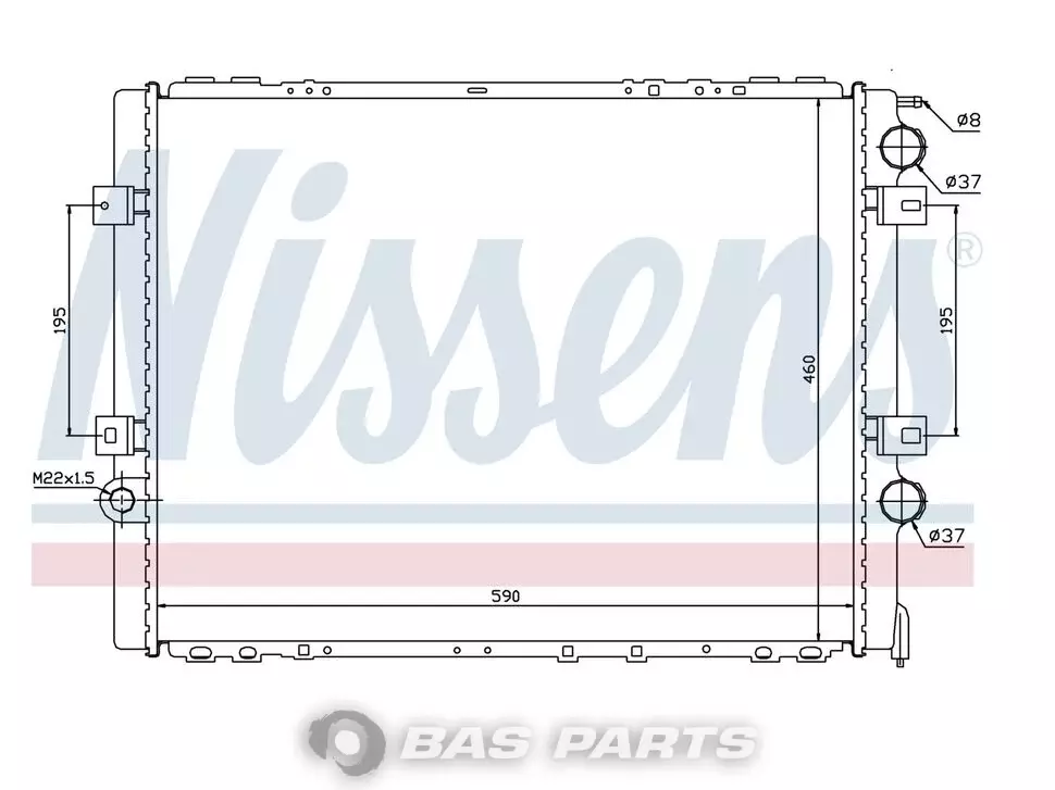 Kühler Nissens 5001849740 Kühler Nissens 5001849740