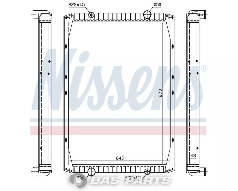 Kühler Nissens 5001834416 Kühler Nissens 5001834416