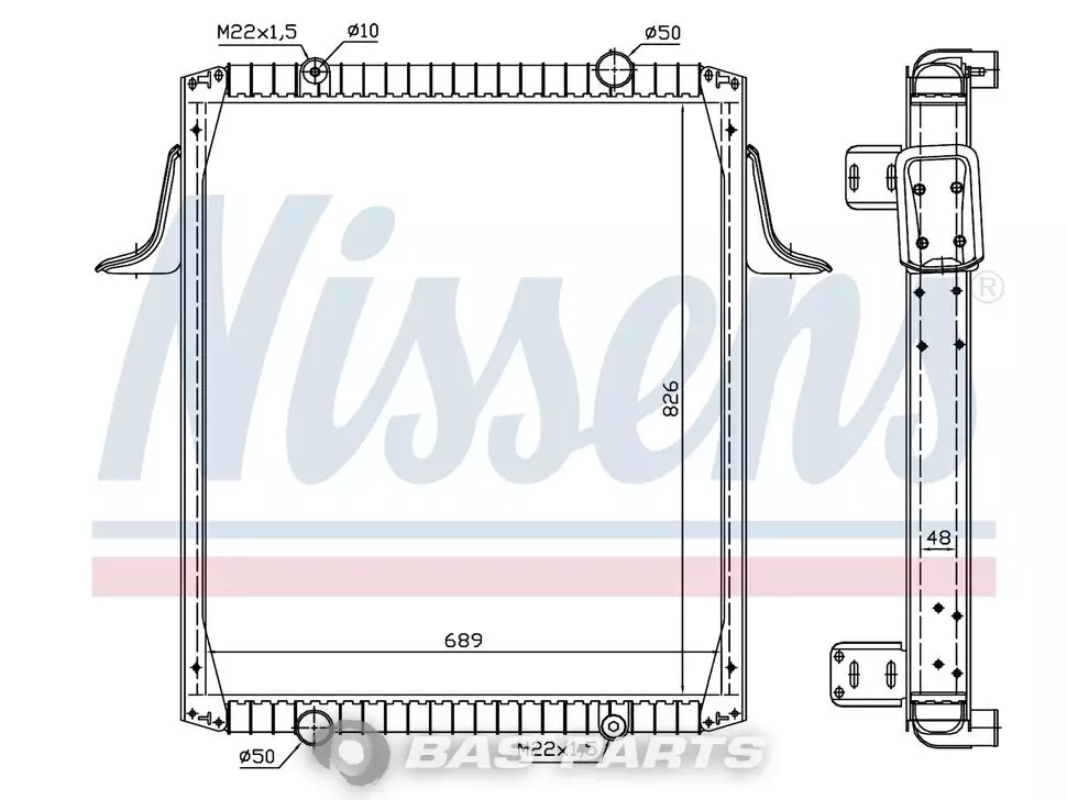 Kühler Nissens 5001837159 Kühler Nissens 5001837159