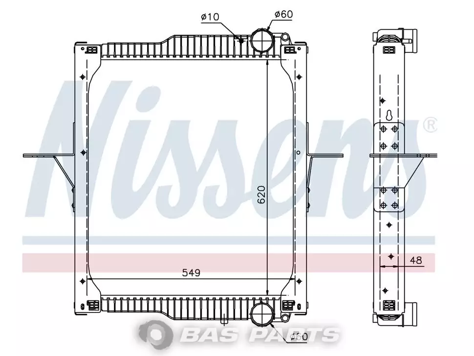 Radiator Nissens 5001873317 Radiator Nissens 5001873317