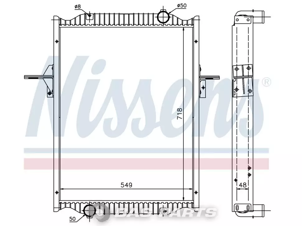 Kühler Nissens 5010315825 Kühler Nissens 5010315825