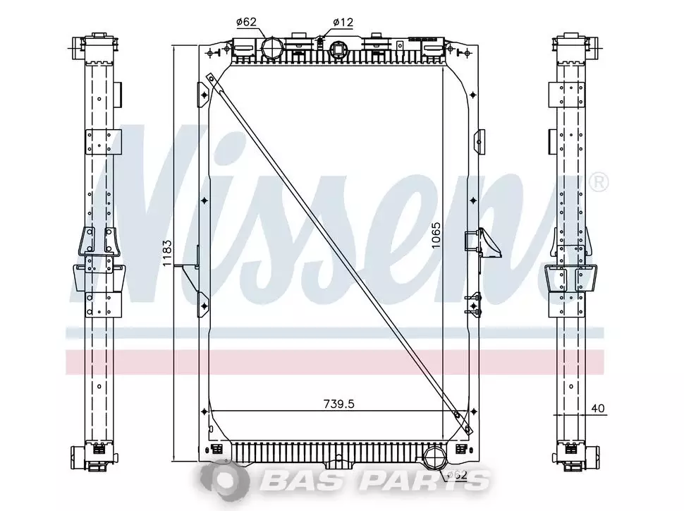 радиатор Nissens 1674136 радиатор Nissens 1674136