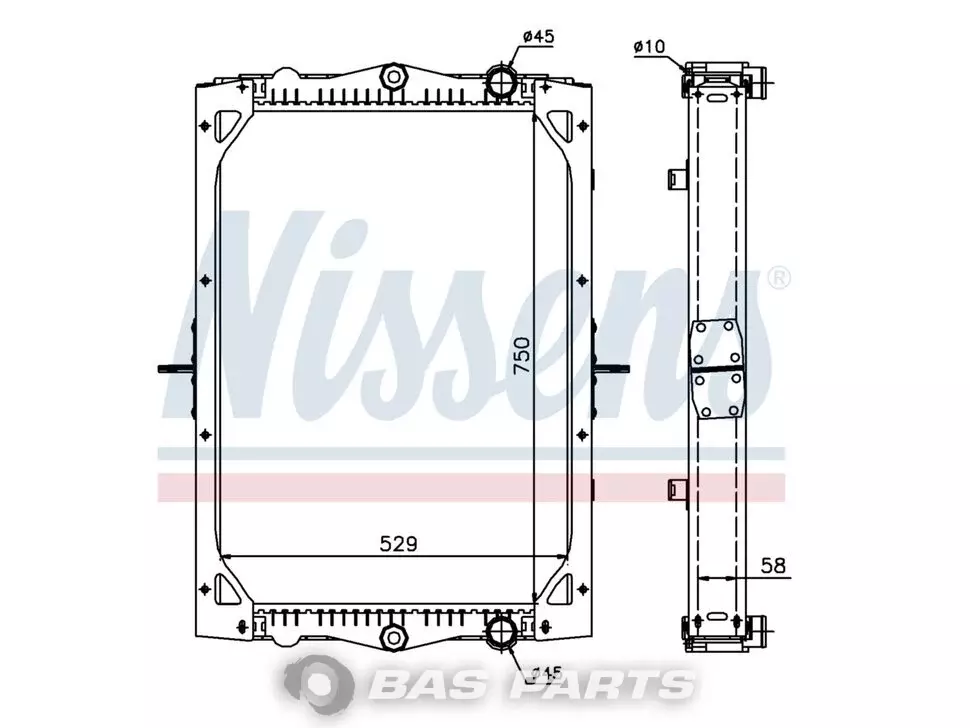 Radiator Nissens 1403169 Radiator Nissens 1403169