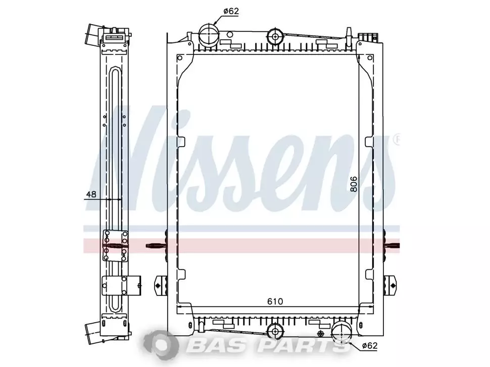 Radiator Nissens 1241580