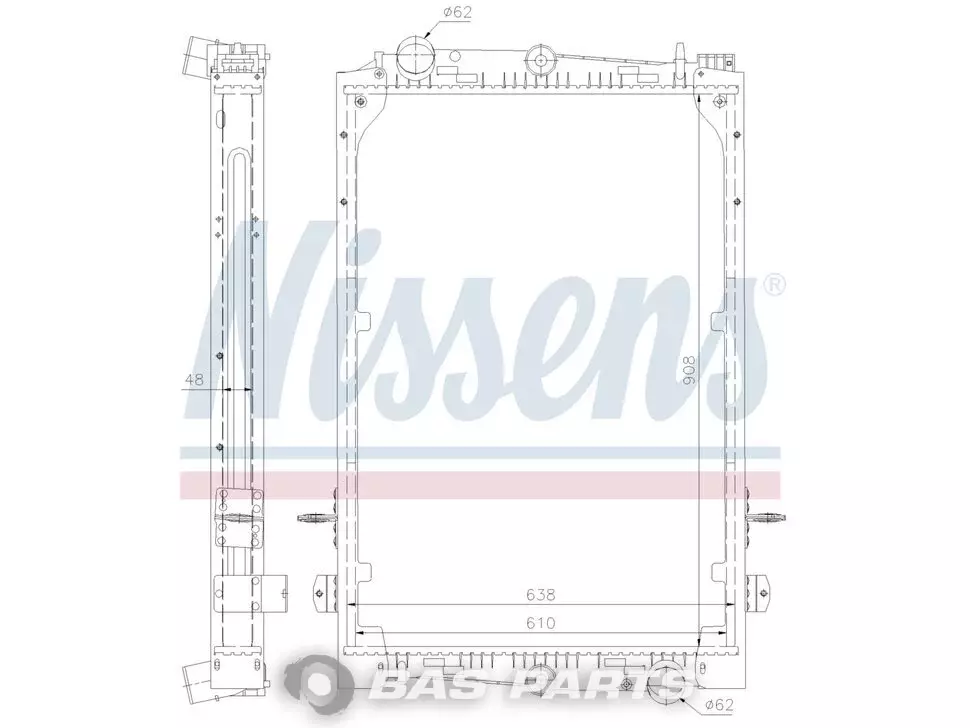 Radiator Nissens 1241583 Radiator Nissens 1241583