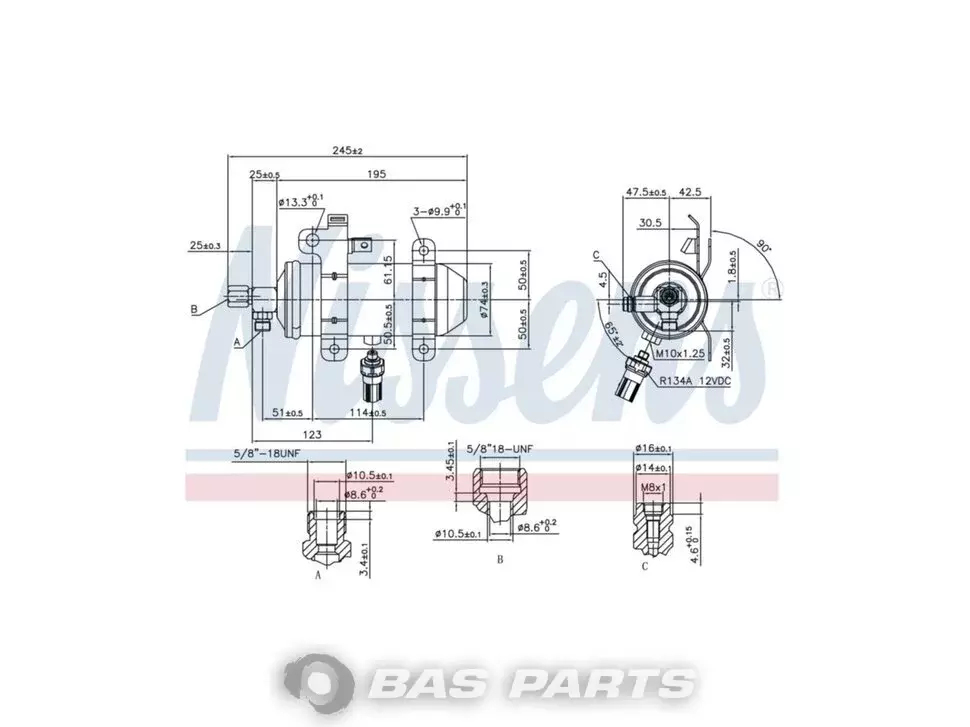Lufttrockner Nissens 21066856 Lufttrockner Nissens 21066856