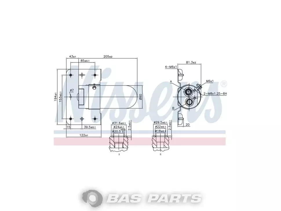 Accumulator Nissens 7482372298 Accumulator Nissens 7482372298