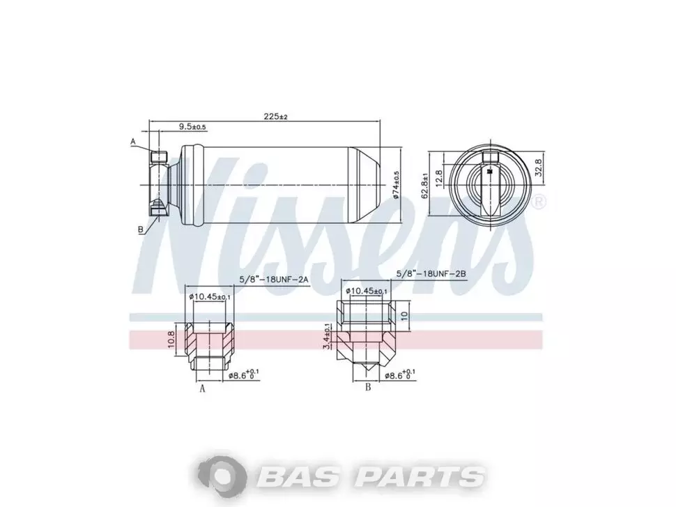Filter sušača Nissens 5010141817 Filter sušača Nissens 5010141817