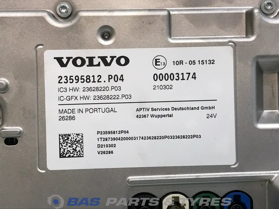 Controlpanel Volvo 23595812 Controlpanel Volvo 23595812