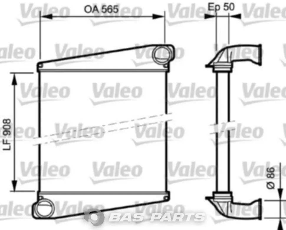 Intercooler Valeo 3183724