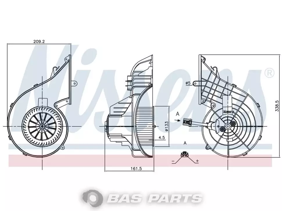 Motor ventilatora Nissens 82349000 Motor ventilatora Nissens 82349000