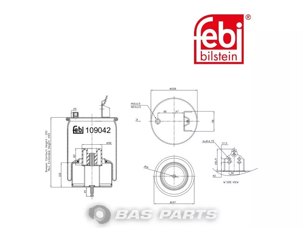 Luftfederbalg Febi 20541520 Luftfederbalg Febi 20541520