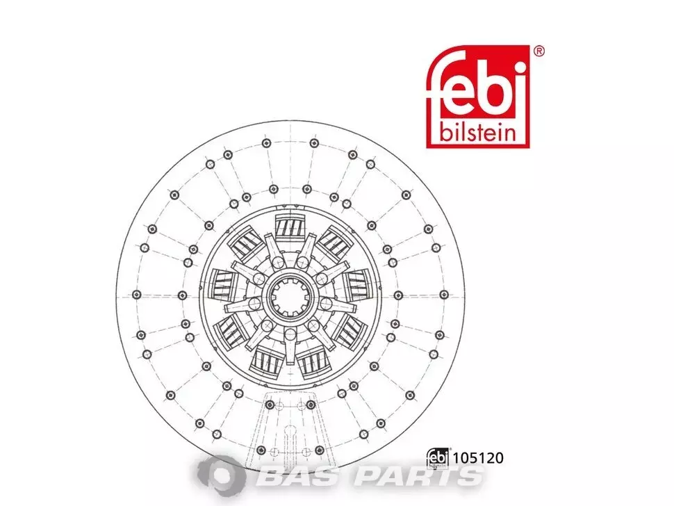 Clutch disc Febi 0212502501 Clutch disc Febi 0212502501