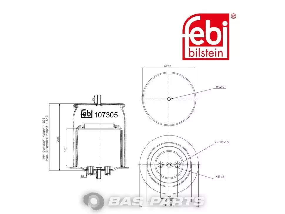 Luftfederbalg Febi 0 4129 8917