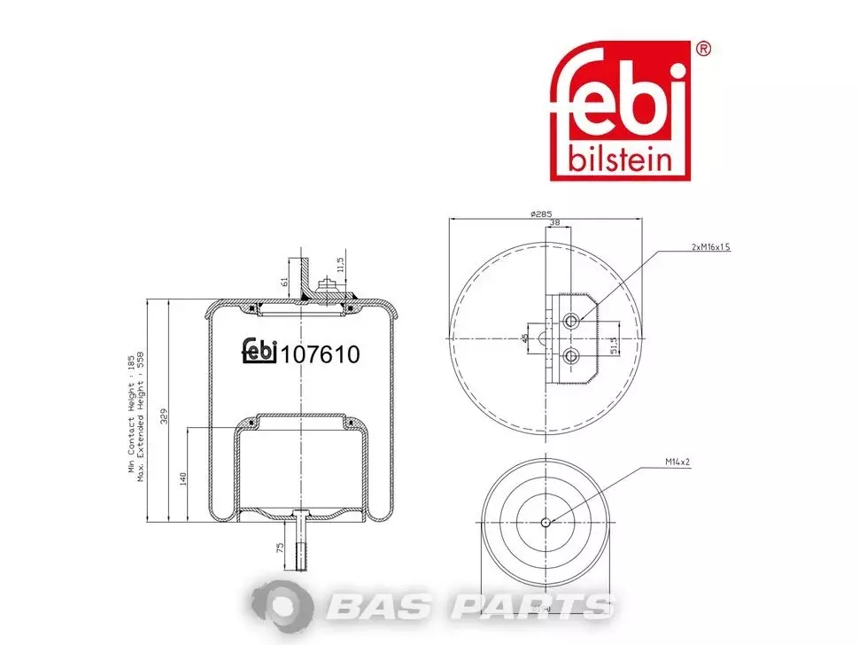 Luftfederbalg Febi 0 4102 6260