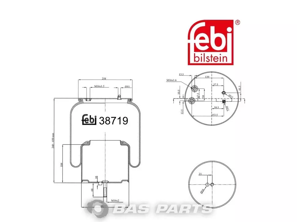 Borraccia pneumatica Febi 2 617 887