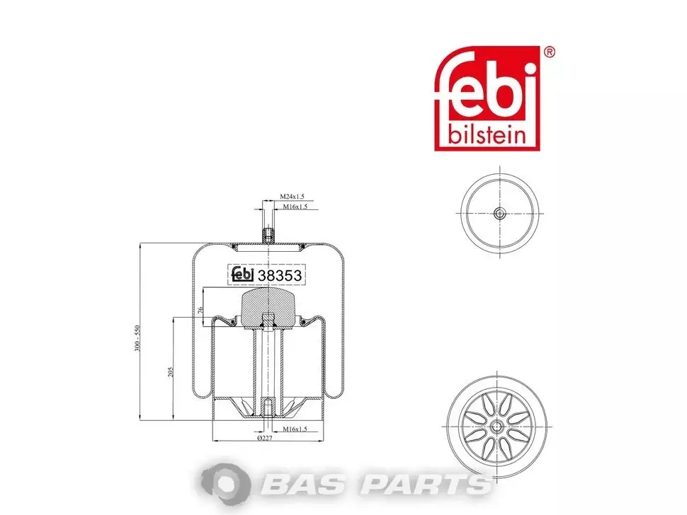 Luftfederbalg Febi 9463200221 Luftfederbalg Febi 9463200221