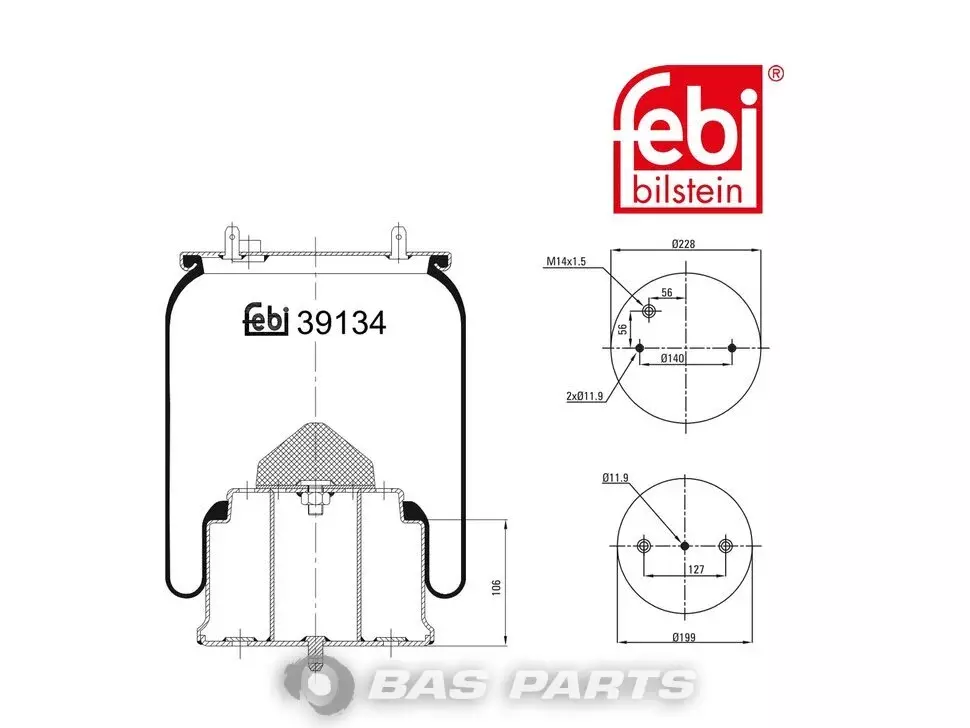 Borraccia pneumatica Febi 475149