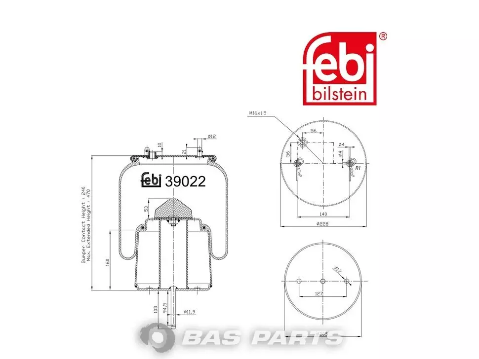 Luftfederbalg Febi 2 024 290
