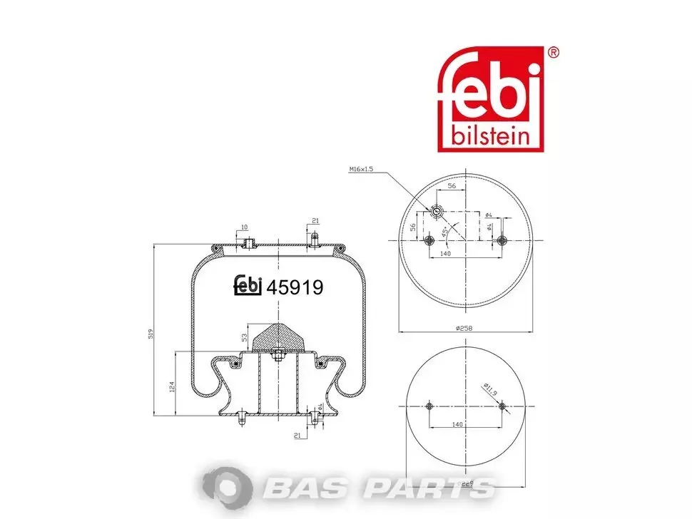 Luftfederbalg Febi 2 024 282
