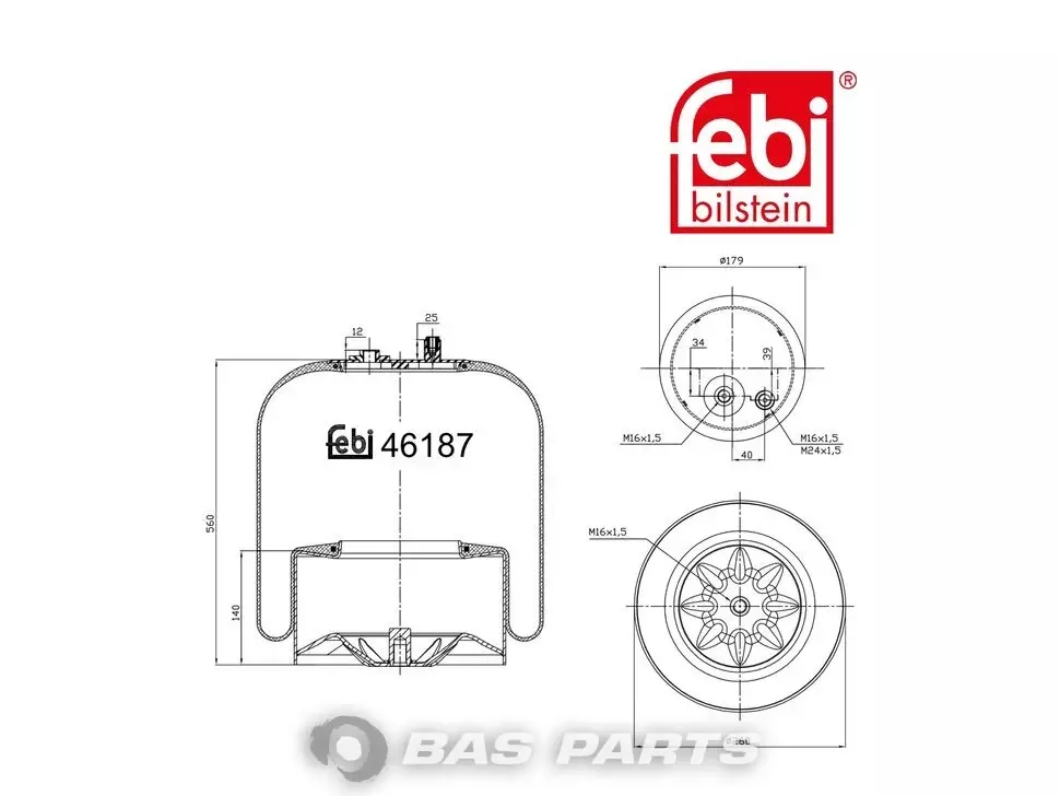 Luftfederbalg Febi 9423201721 Luftfederbalg Febi 9423201721