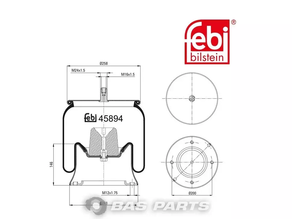 Luftfederbalg Febi 9423205921 Luftfederbalg Febi 9423205921