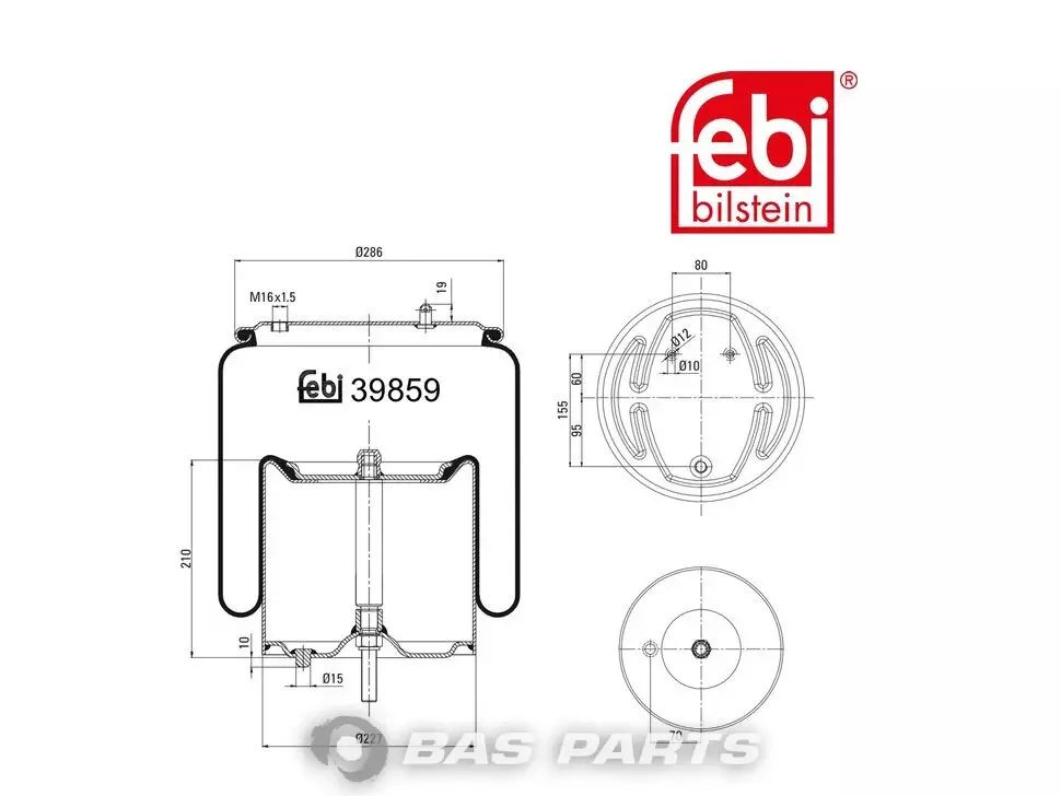 Balon de aer Febi 1 903 608 Balon de aer Febi 1 903 608