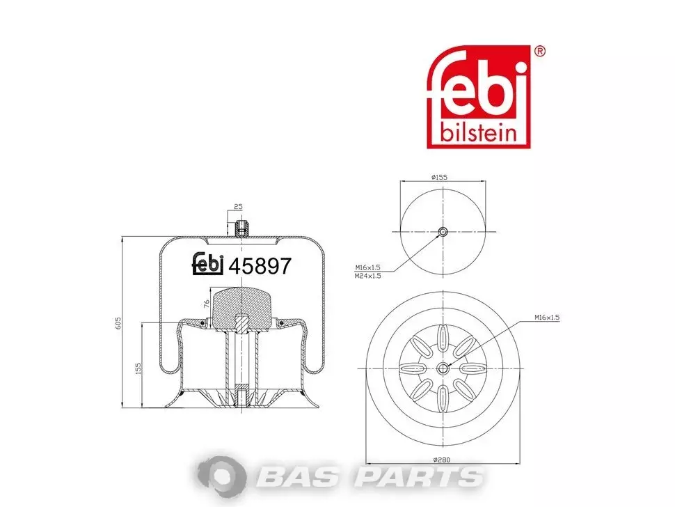 Luftfederbalg Febi 9423200617 Luftfederbalg Febi 9423200617