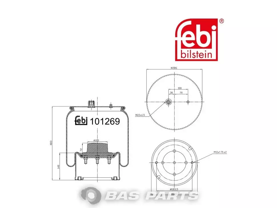 Balon de aer Febi 9603203257 Balon de aer Febi 9603203257