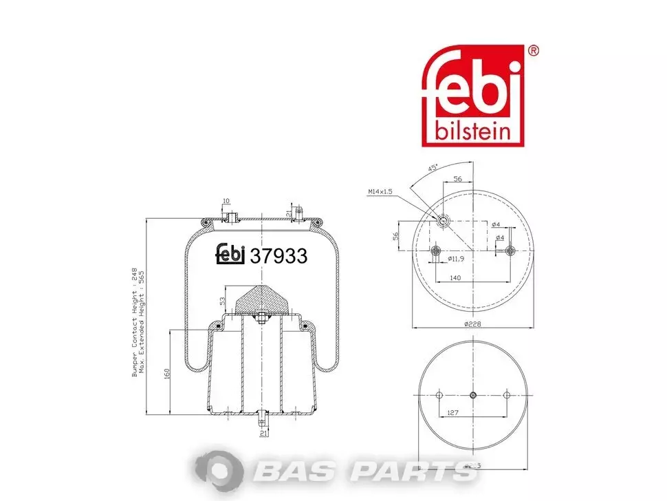 Luftfederbalg Febi 470923