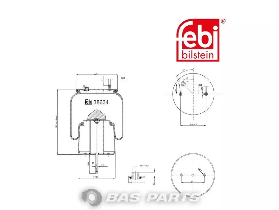 Luftfederbalg Febi 492678