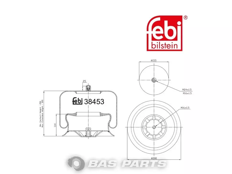 Luftfederbalg Febi 9423200217 Luftfederbalg Febi 9423200217
