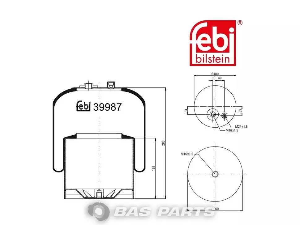 Luftfederbalg Febi 3753200021 Luftfederbalg Febi 3753200021