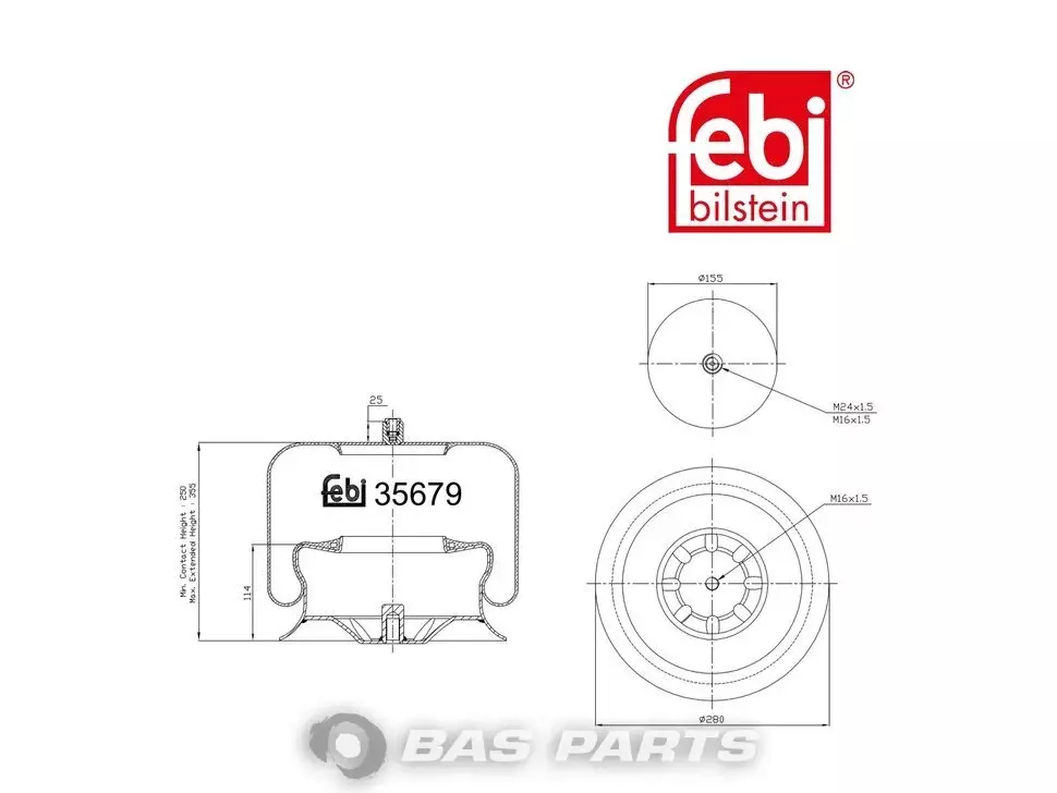Balon de aer Febi 9423204421 Balon de aer Febi 9423204421