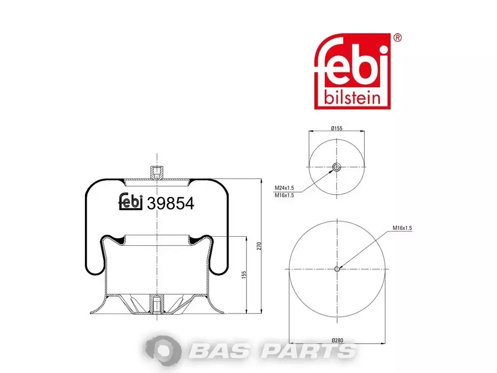Luftfederbalg Febi 9423200117