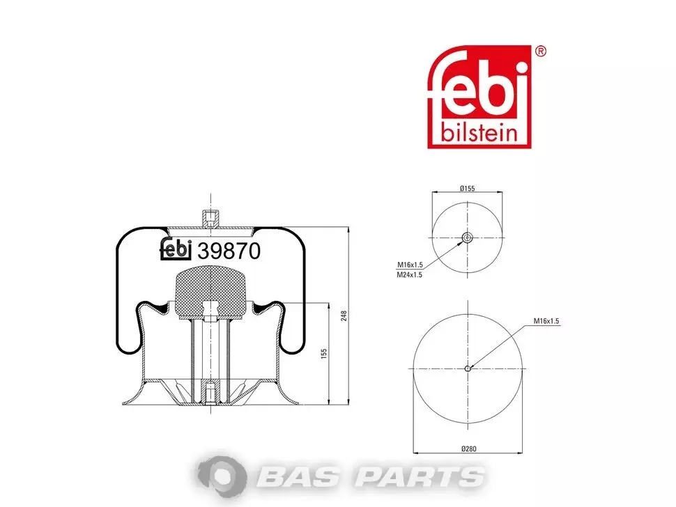 Balon de aer Febi 9573200117 Balon de aer Febi 9573200117