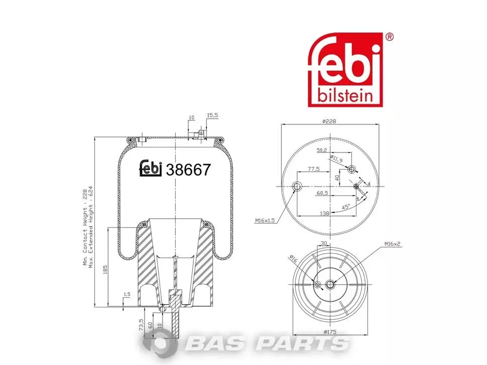 Balon de aer Febi 1 932 592