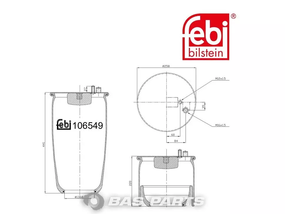 Въздушен балон Febi 81436010166