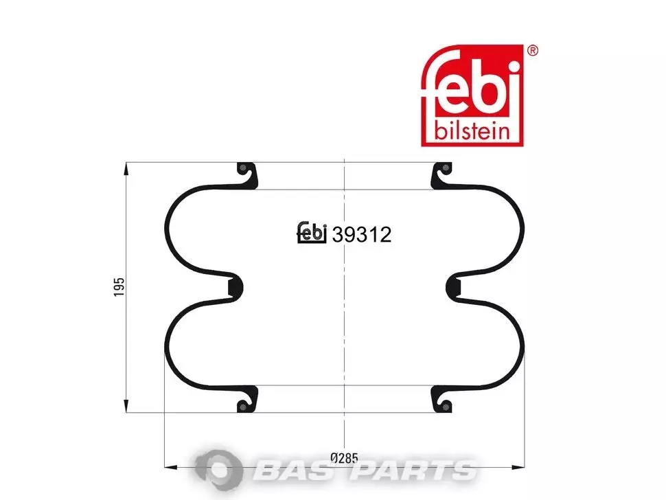 Въздушен балон Febi 81436010022 Въздушен балон Febi 81436010022