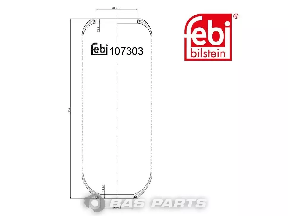 Air spring bellows Febi 5 0004 2596 Air spring bellows Febi 5 0004 2596