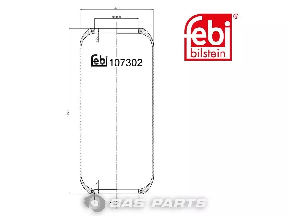 Borraccia pneumatica Febi 5 0005 5245