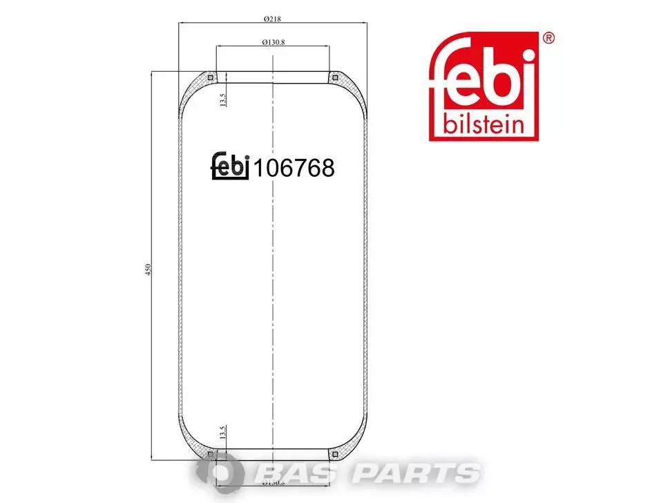 Air spring bellows Febi 5 0005 5244 Air spring bellows Febi 5 0005 5244