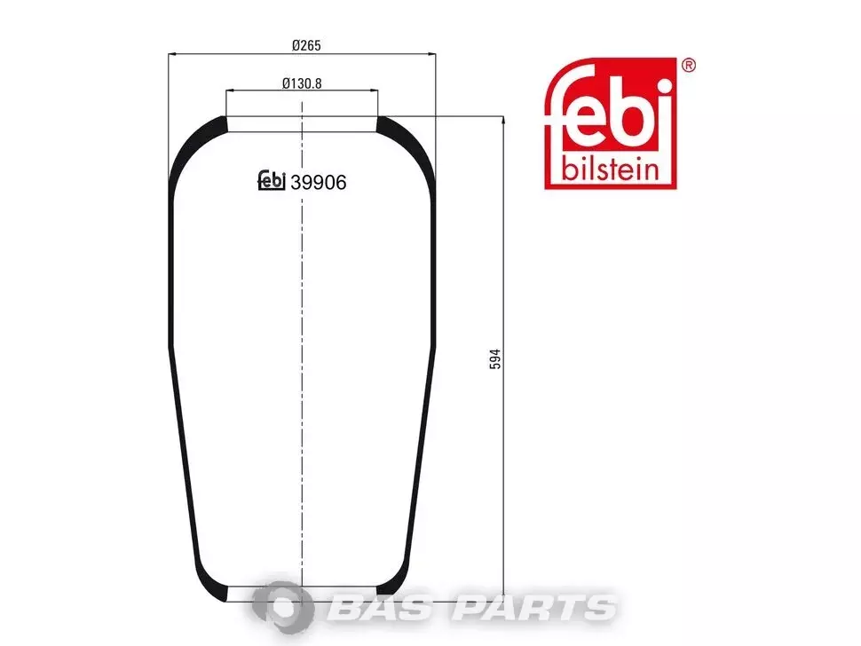 Luftfederbalg Febi 6753280001
