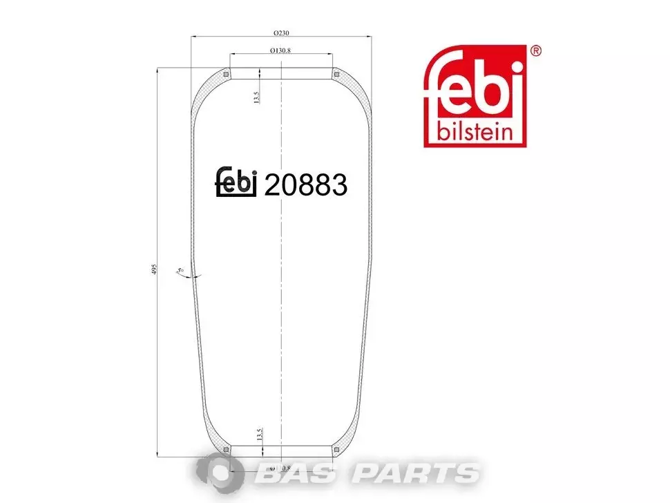 Luchtveerbalg Febi 81436010071