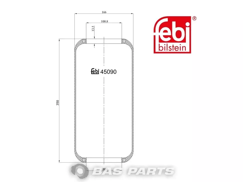 Въздушен балон Febi 0003280101 Въздушен балон Febi 0003280101