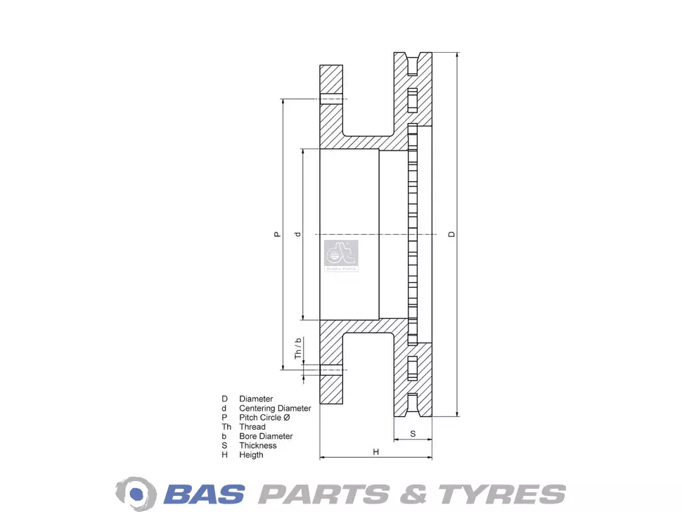 Bremsscheibe DT Spare Parts
