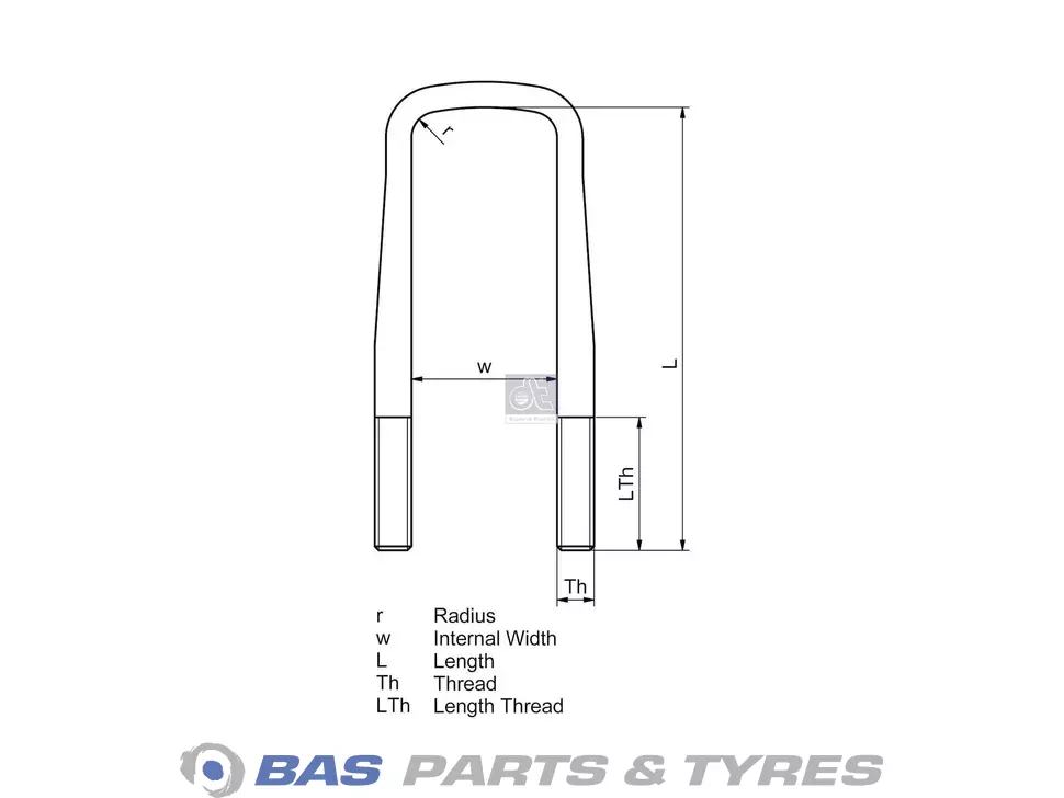 U-болт DT Spare Parts