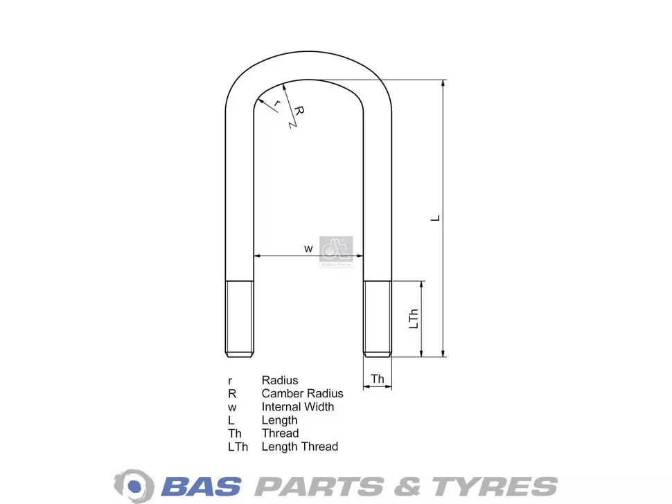 U-Bolt DT Spare Parts U-Bolt DT Spare Parts